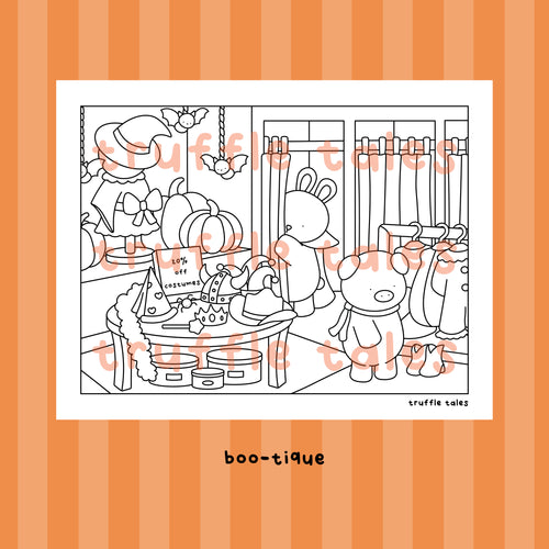 Digital Download | Halloween Coloring | Set of 2