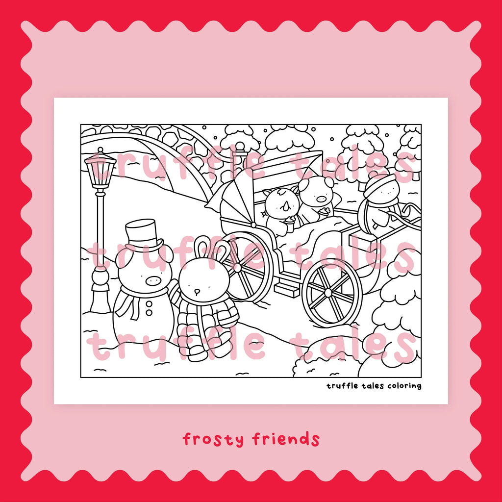 Digital Download | Holiday Coloring | Set of 3